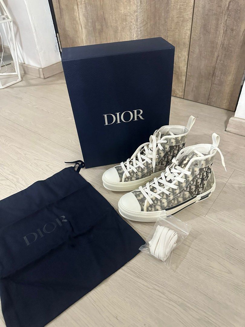 dior high top oblique sneakers