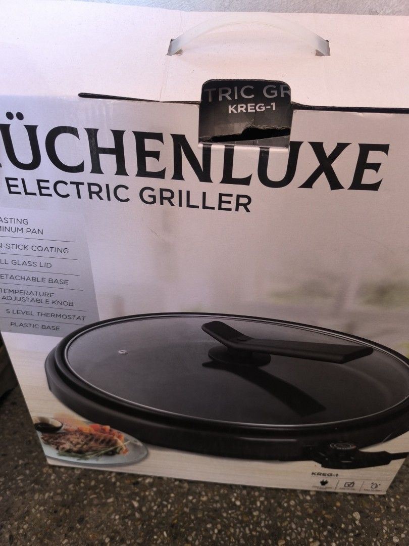 Electric Griller brand new (Category: Cookware & Accessories) located in Manila. Submitted by boldcloud.15a0db (Listing ID 1423830275, Image 3). Description: Brand New and never been use Electric Griller Kuchenluxe negotiable price is 3500.