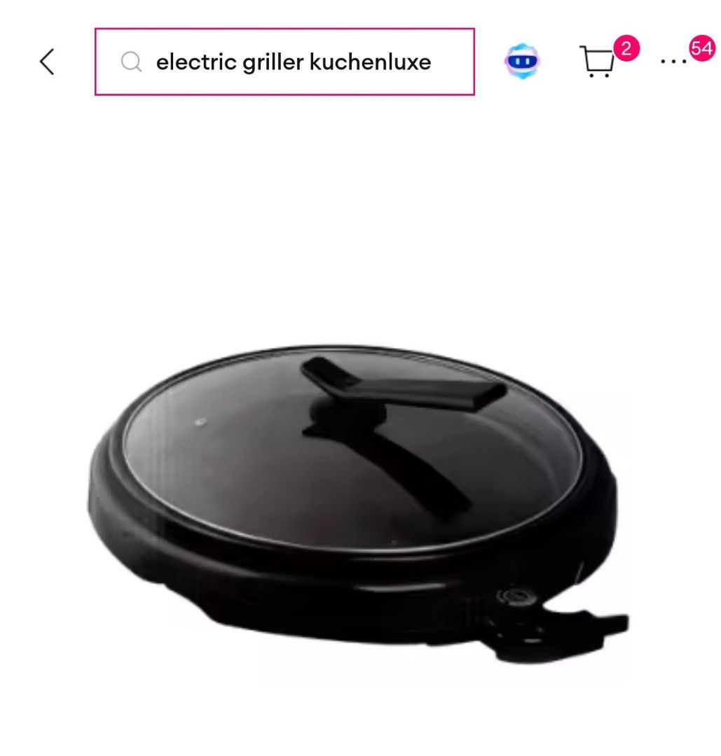 Electric Griller brand new (Category: Cookware & Accessories) located in Manila. Submitted by boldcloud.15a0db (Listing ID 1423830275, Image 1). Description: Brand New and never been use Electric Griller Kuchenluxe negotiable price is 3500.