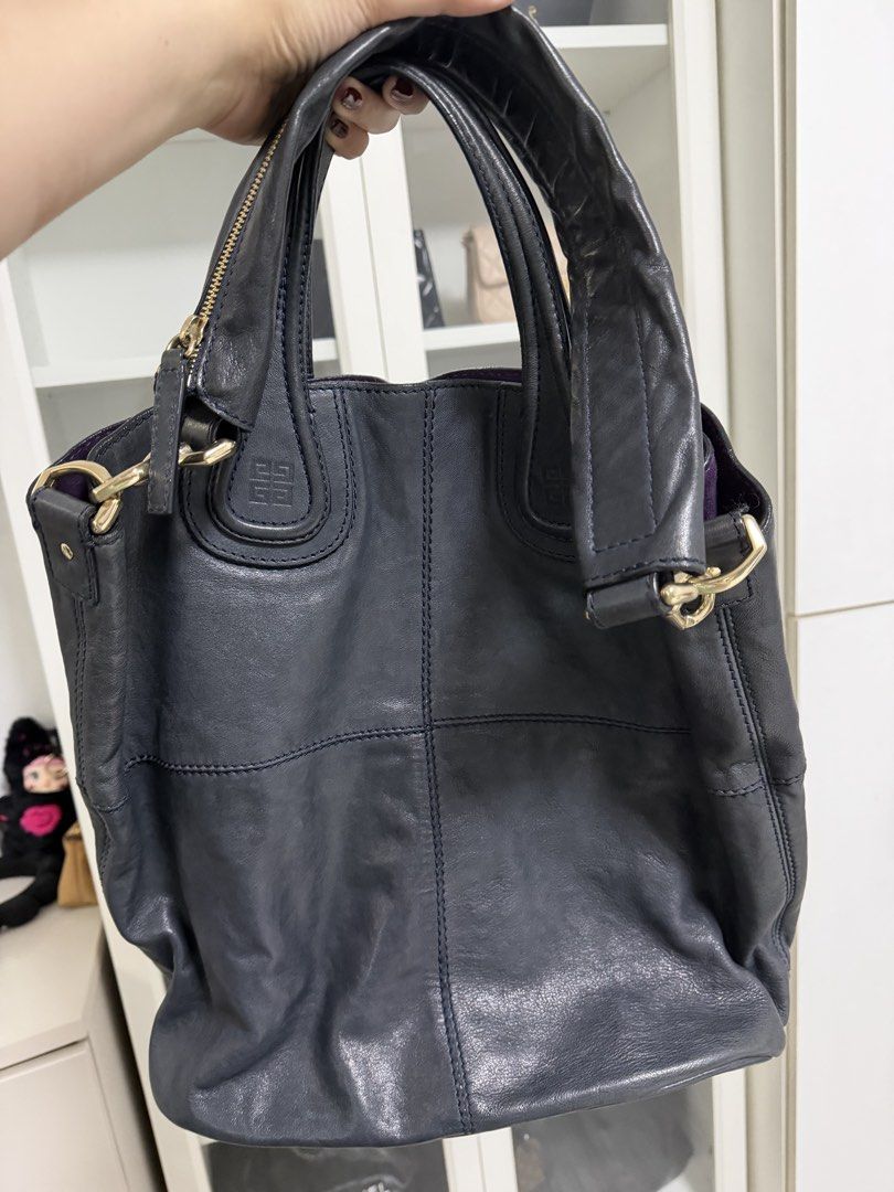Givenchy Nightingale Soft Tote (Category: Luxury Bags & Wallets) located in Manila. Submitted by marj_yyy (Listing ID 1423812384, Image 1). Description: - Givenchy Antigona Soft tote bag - Dark blue color - Gold-tone hardware - Zip closure - Double top handles - Spacious interior - Stitched design on front and back - Givenchy logo on front Bought from Brand Conscious Estancia for 25K - with receipt and dustbag..