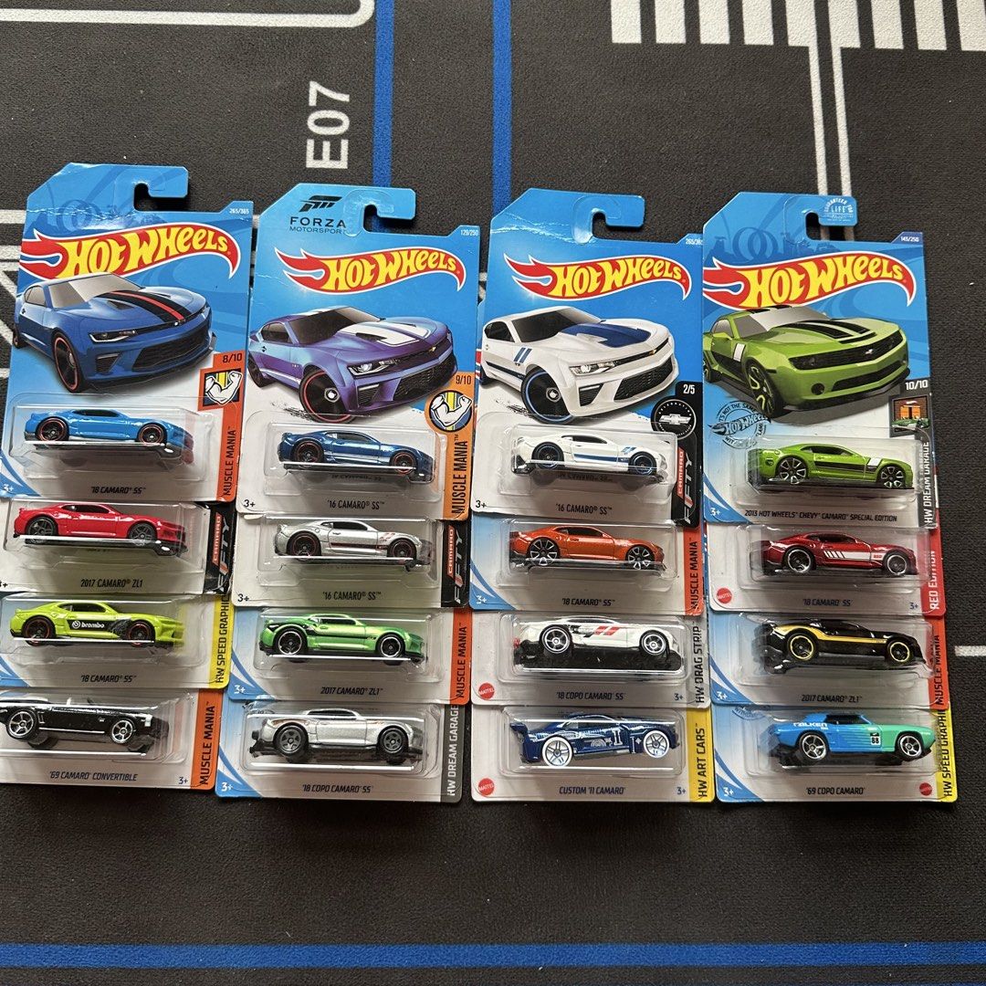 Hot Wheels Camaro Collection (Category: Vehicle & Diecast Models) located in Caloocan City. Submitted by znzgarageph (Listing ID 1423913841, Image 1). Description: Monumento, Caloocan Price firm.