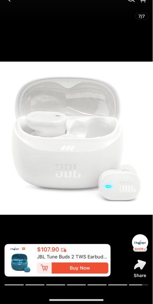 JBL Tune Buds 2 TWS Earbuds - White