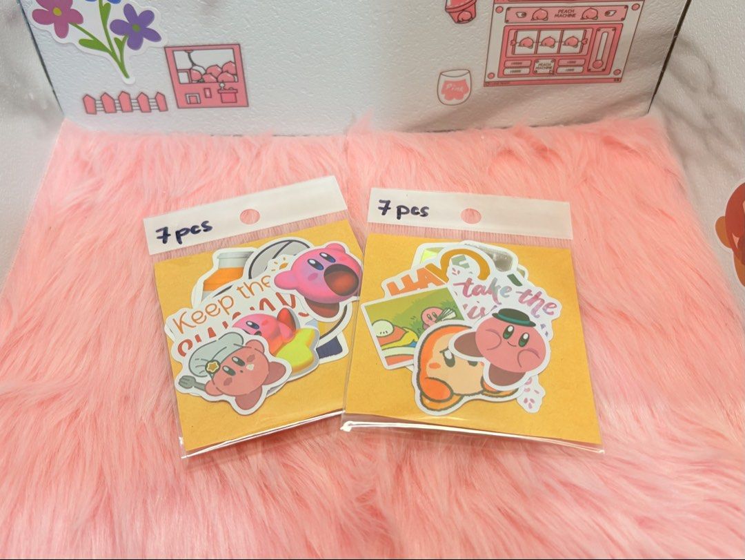 Kirby Stickers Pack (Category: Art & Prints) located in Manila. Submitted by strawbbmilkshake (Listing ID 1423827099, Image 2). Description: Prices vary .✦ ݁˖ 3 pieces - PHP30 .✦ ݁˖ 5 pieces -PHP40 .✦ ݁˖ 7 pieces - PHP50 Contains: Kirby, Positive Quotes & Ikea Items! Randomly picked and packed!˚˖𓍢ִ໋❀.