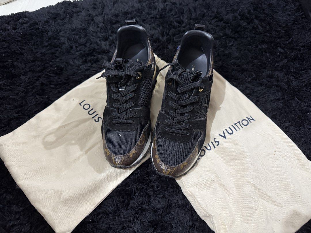 Louis Vuitton Run Away Sneaker (Category: Sneakers & Footwear) located in Cavite. Submitted by leinmark19 (Listing ID 1423796694, Image 1). Description: Less than 10X used Complete with box, paper bag and receipt. Bought in Greenbelt..