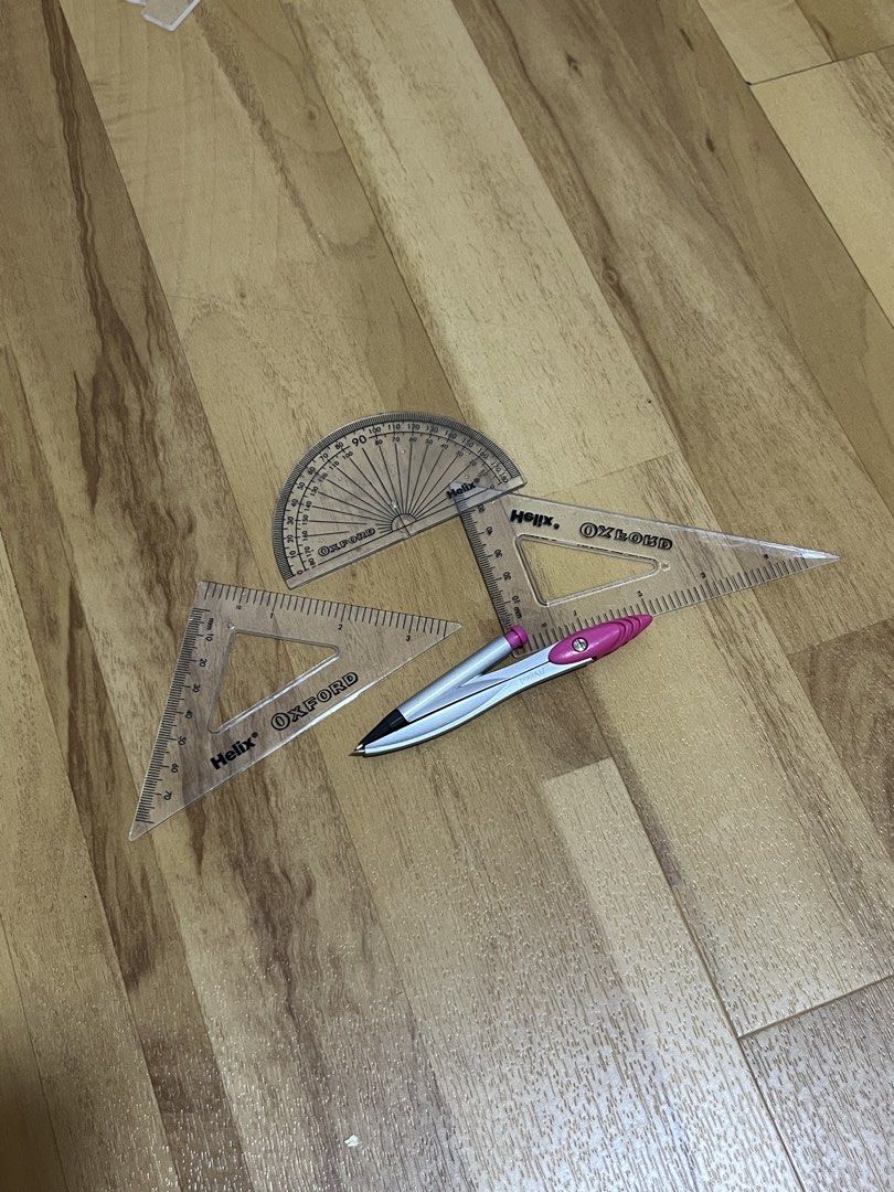 math Geometry set (Category: Everything Else) located in Singapore. Submitted by hae_innie (Listing ID 1423956621, Image 1). Description: Selling as a set for $5 meet ups at Buangkok can discount if buy in bulk, check myprpfile for other items!!.