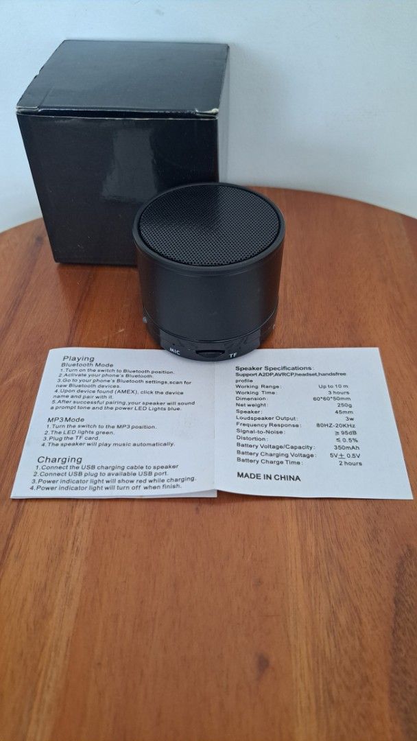 Mini Bluetooth Speaker - Black411500676037355522
