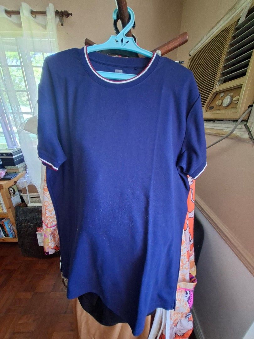 Navy Blue T-shirt with Red Trim (Category: Tshirts & Polo Shirts ) located in Paranaque City. Submitted by pormakaday (Listing ID 1423852796, Image 2). Description: - Navy blue t-shirt - Red trim on collar and sleeves - Comfortable fabric - Crew neck - Short sleeves - Versatile for everyday wear.