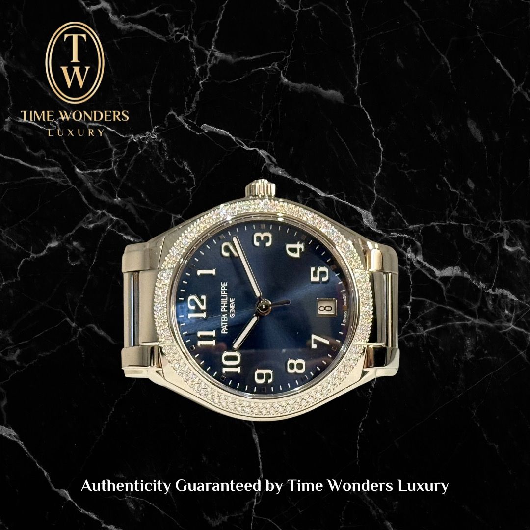 New October 2025 Patek Philippe Twenty-4 7300/1200A Blue 7300 (Category: Watches) located in Singapore. Submitted by timewondersluxury (Listing ID 1405435797, Image 1). Description: Brand: Patek Philippe Model: 7300/1200A Condition: Brand New Dial: Blue Case Diameter: 36MM Movement : Automatic Material: Stainless Steel Bracelet: Stainless Steel Original Box: Yes Original Cert/Papers: Yes Dated: OCT 2025 Warranty: Agent International Warranty Q4 2