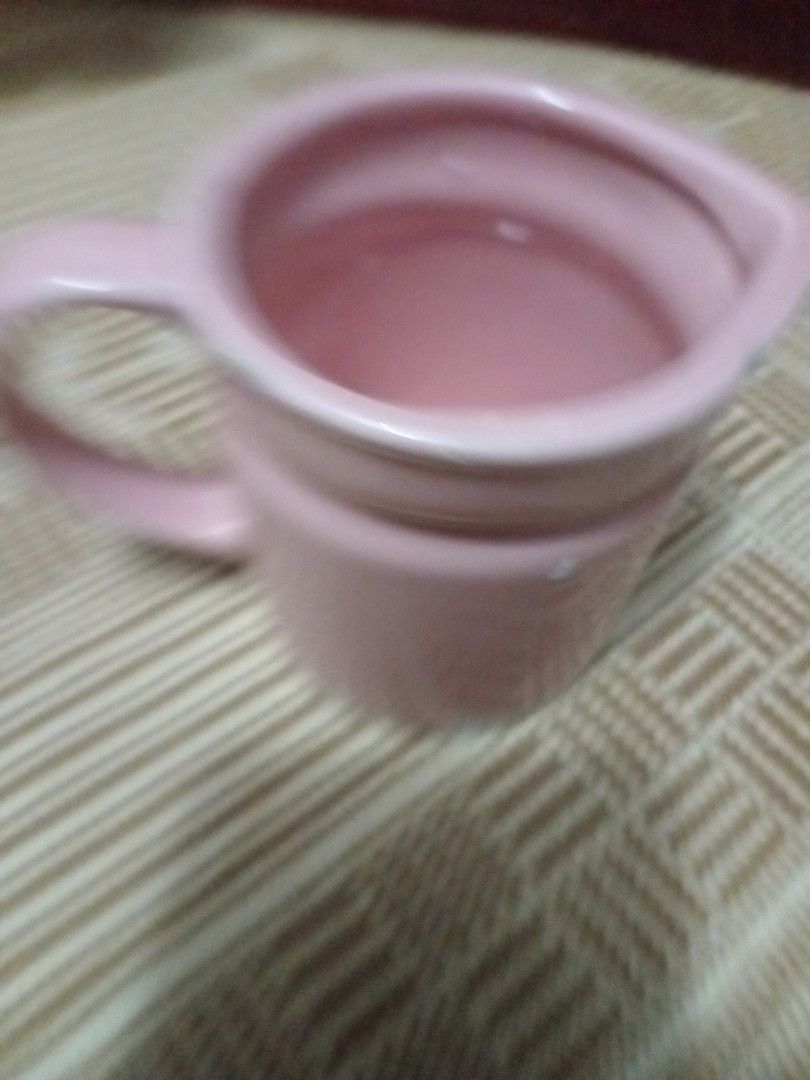 Pink Ceramic Pitcher with Polka Dots (Category: Pitchers & Dispensers) located in Manila. Submitted by padillahe35291 (Listing ID 1423933769, Image 3). Description: - Pink ceramic pitcher from 150 now 90 pesos only - White polka dot design - Features a handle and spout - Ideal for small portions - Great for beverages or flowers - Compact size - Smooth, glossy finish.