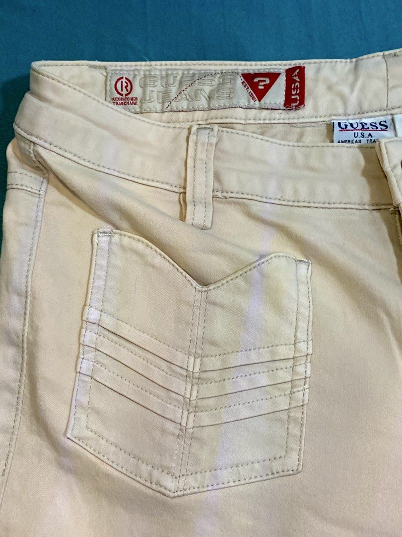 Vintage Guess Jeans Playa Size 27 (Category: Jeans) located in Las Pinas. Submitted by sww4n (Listing ID 1423938488, Image 3). Description: - Guess Playa Jeans - Light beige color - Size 27 - Straight leg cut - Button and zipper closure - Front pockets with decorative stitching - Model: L1075 694 -Preloved but in very good condition :D .