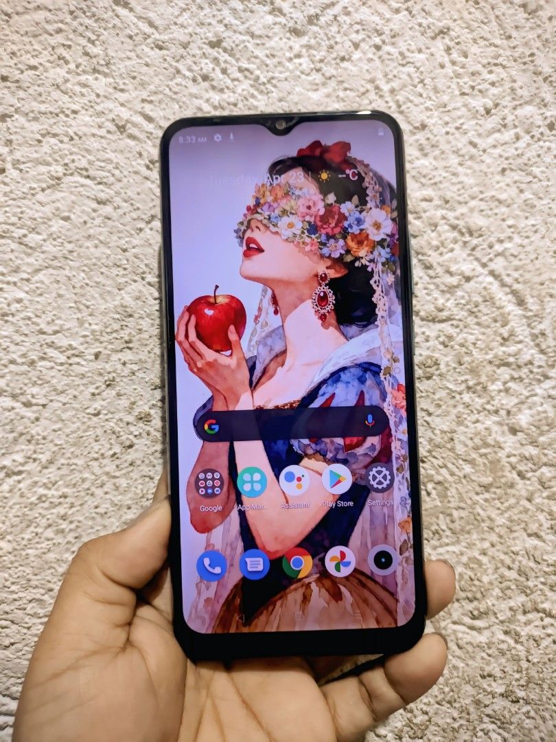 Realme c21-y (Category: Realme) located in Quezon City. Submitted by chel2704 (Listing ID 1423868389, Image 1). Description: Realme c21y unit only ₱1600!! 64gb, No issue (Dents) Qc Commonwealth (2nd hand, Bawal sa maselan).