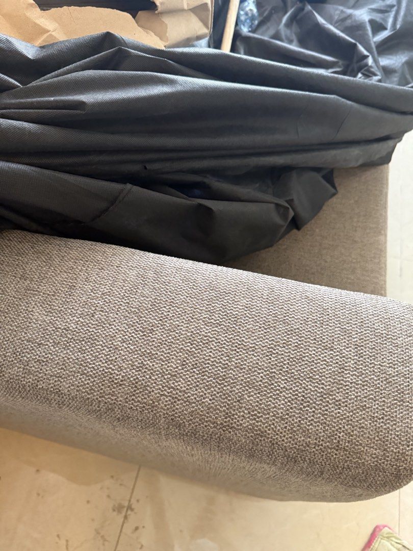 Sofa bed (Category: Sofas) located in Quezon City. Submitted by yassitan (Listing ID 1423888925, Image 2). Description: Selling sofa bed Heavy duty - bought 2 weeks ago 31,000 1st and second photois the actual color - 3& 4photo model Selling for only 21000 RUSH — RFS Di kasya.