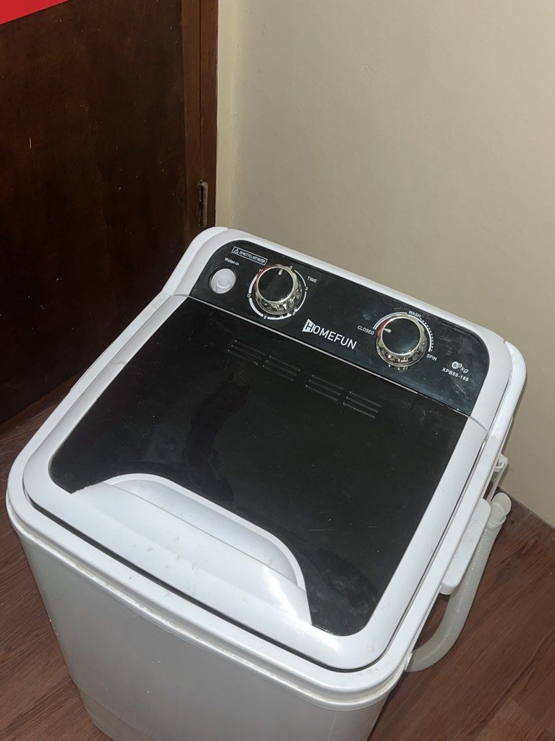 Mini Washing Machine - Used Once (Category: Cleaning Tools & Supplies) located in Pasig City. Submitted by makexup (Listing ID 1423929703, Image 3). Description: Upgraded to a bigger one. Can carry 5-6KG load. Used only 1 since busy..