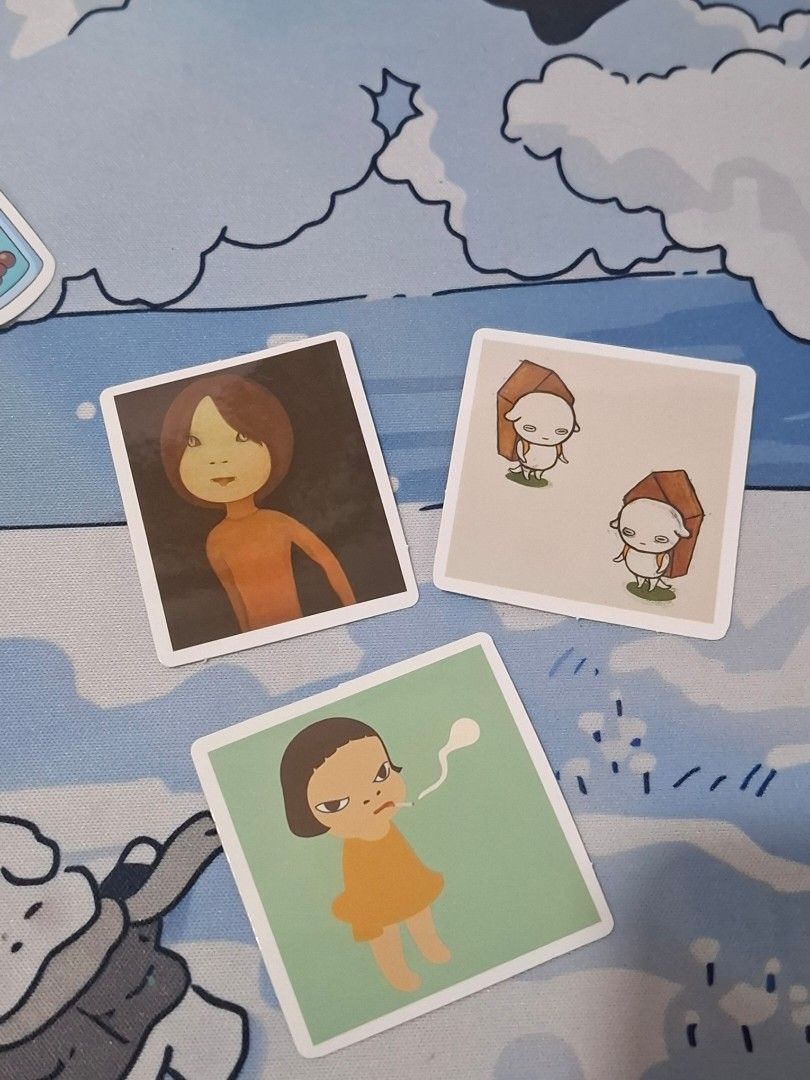 Yoshitomo Nara Art Stickers (Category: Art & Prints) located in Manila. Submitted by riri_laine (Listing ID 1423920781, Image 1). Description: Set of stickers of Yoshitomo Nara's signature characters. .