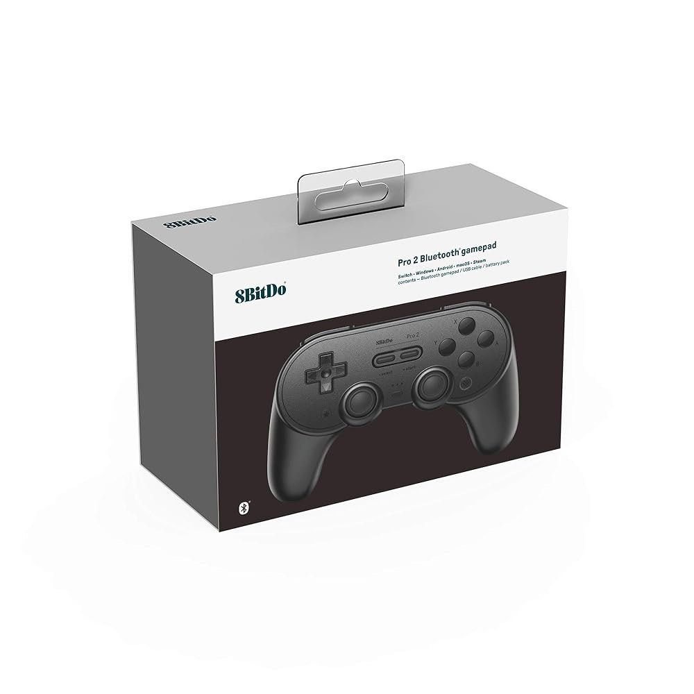 8BitDo Pro 2 Bluetooth Controller (Category: Controllers) located in Quezon City. Submitted by chech.closet (Listing ID 1419527971, Image 1). Description: - 8BitDo Pro 2 Bluetooth gamepad (Black) - Compatible with Nintendo Switch, Windows, Android, and macOS - Includes USB-C cable - Comes with original box - Features D-pad, analog sticks, and multiple buttons - RFS: Only used less than 5 times then placed in storage 📩 Price is negotiable .