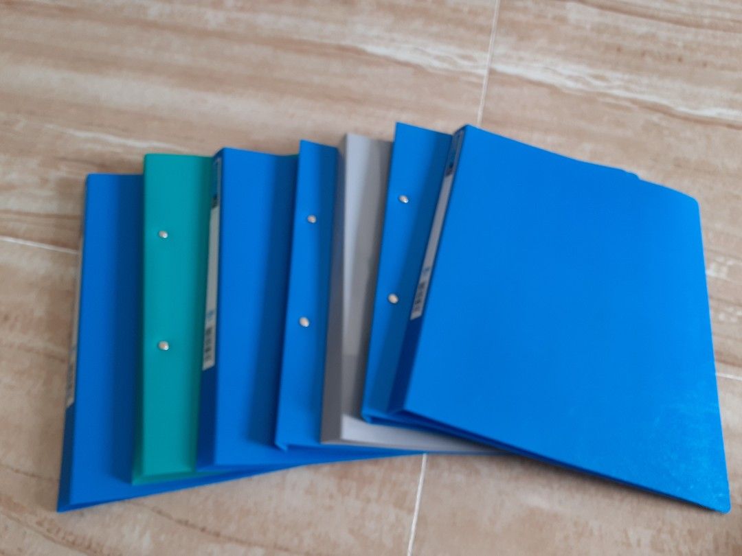 A4 Spring File Folders with Clear Sleeves, Hobbies & Toys, Stationery ...