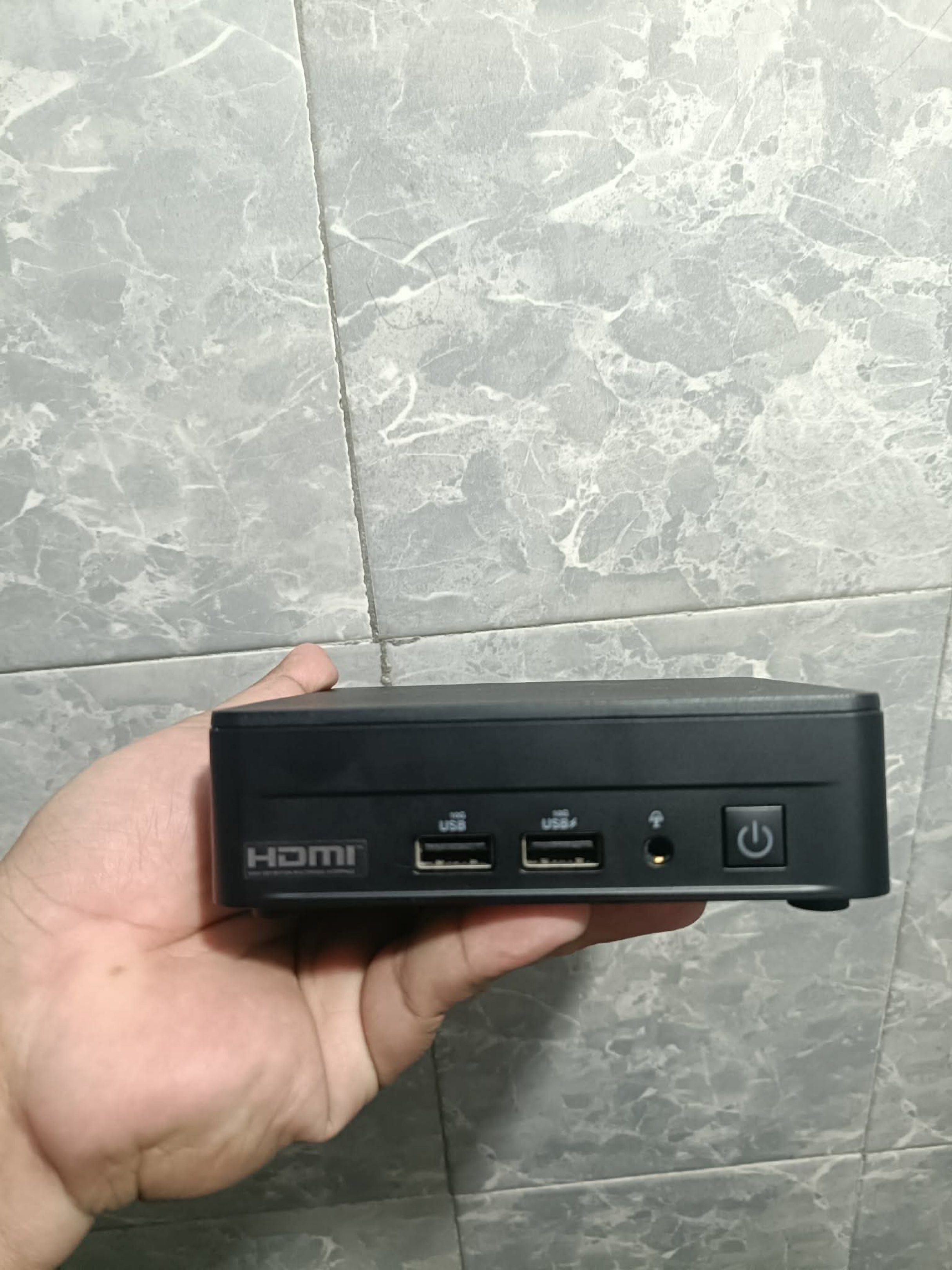 ASUS NUC13ANK Mini PC i5-1340P (Category: Desktops) located in Manila. Submitted by trvpspxt (Listing ID 1419401379, Image 1). Description: ASUS NUC i5 13TH GEN MINI PC 💯 16GB RAM DDR4 256 M.2 NVME & SATA 💯 WITH ADOPTOR 💯 READY TO WIFI 💯 READY TO WINDOWS 10 & 11 💯 READY TO USE GOODS FOR PERSONAL USE 💯 GOODS FOR OFFICE & SCHOOL 💯 - ASUS NUC13ANK Mini PC - Intel Core i5-1340P Processor - 16GB RAM - 237GB Local Disk - Windows 11 Pro - Ports: 