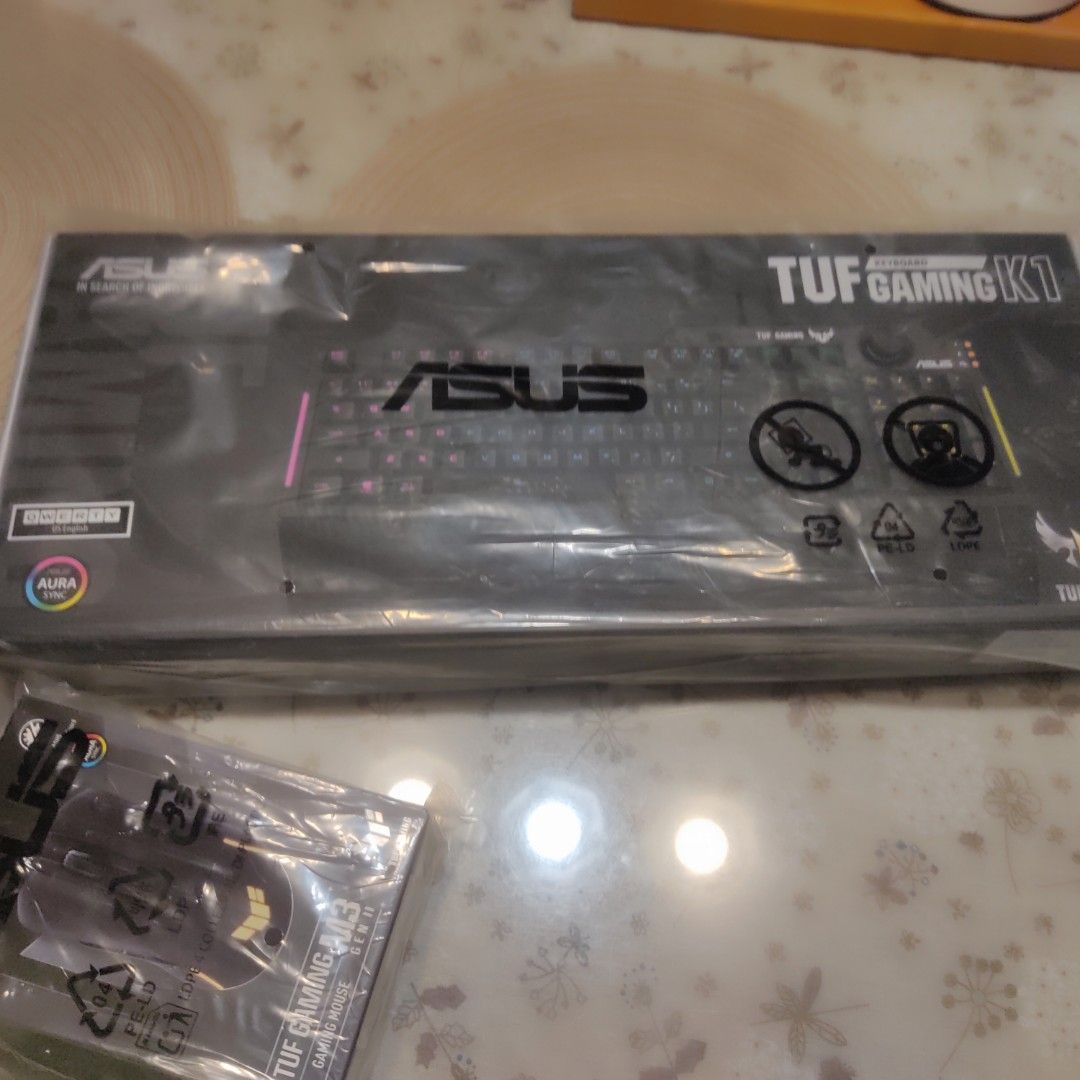 ASUS TUF Gaming K1 Keyboard (Category: Computer Keyboard) located in Antipolo. Submitted by angelantipz (Listing ID 1419483969, Image 3). Description: - ASUS TUF Gaming K1 keyboard - Black color - RGB lighting - Brand new, in original packaging - Designed for gaming slightly negotiable .