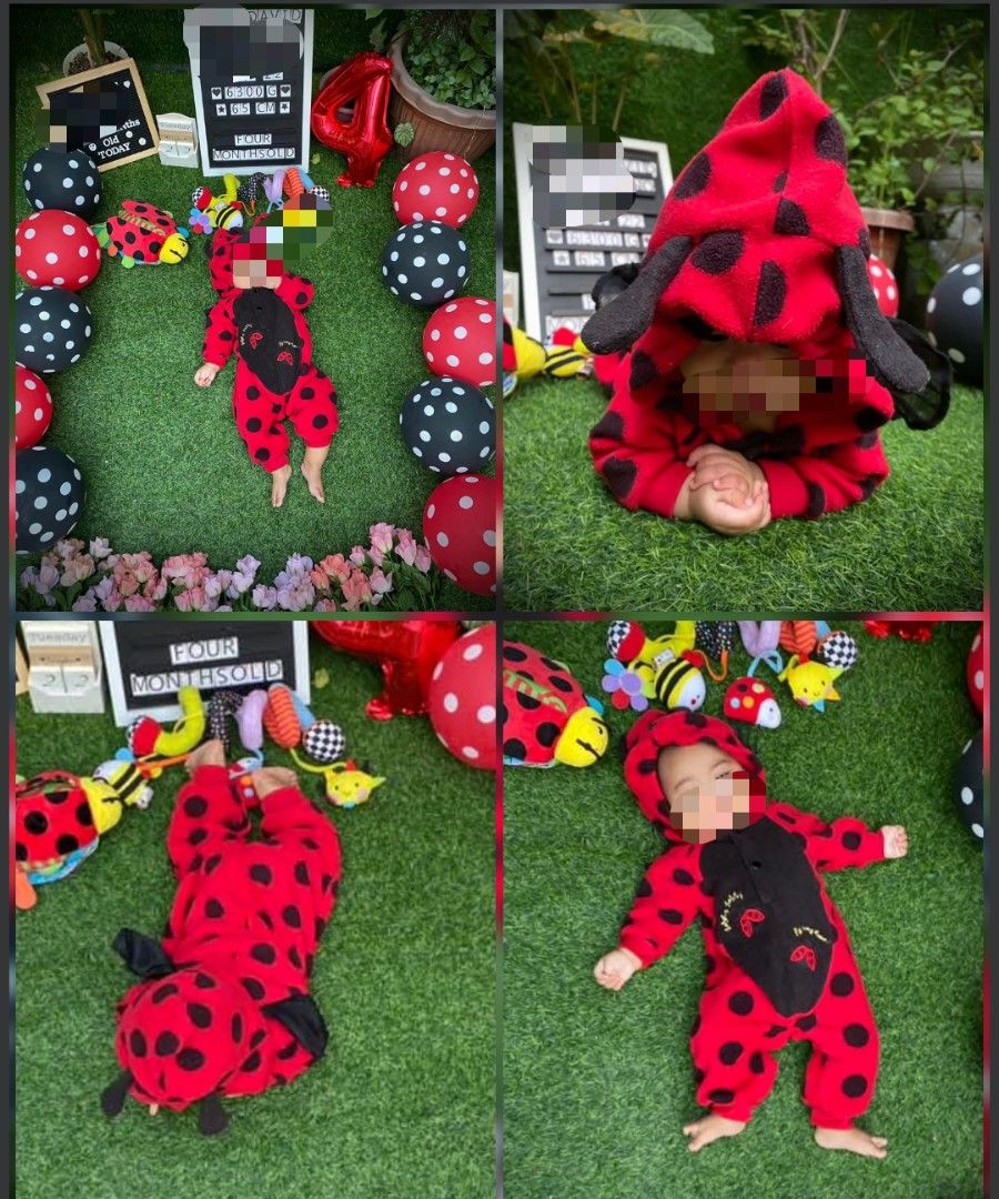 Baby lady bug milestone costume (Category: Babies & Kids Fashion) located in Bulacan. Submitted by Maidc (Listing ID 1419561511, Image 1). Description: loc. panghulo obando bulacn shapi checkout available dn for sf purpose only po :) pd dn po lalamove or j&t direct depnde po s choice nyo.