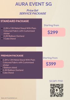 (Category: ) located in . Submitted by auraeventsg (Listing ID 1419538285, Image 1). Description: .