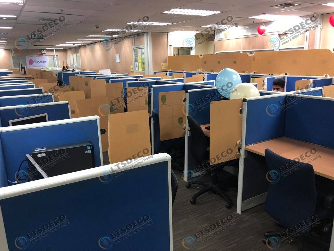 CALL CENTER WORKSTATION CUBICLES OFFICE PARTITION, Furniture & Home ...
