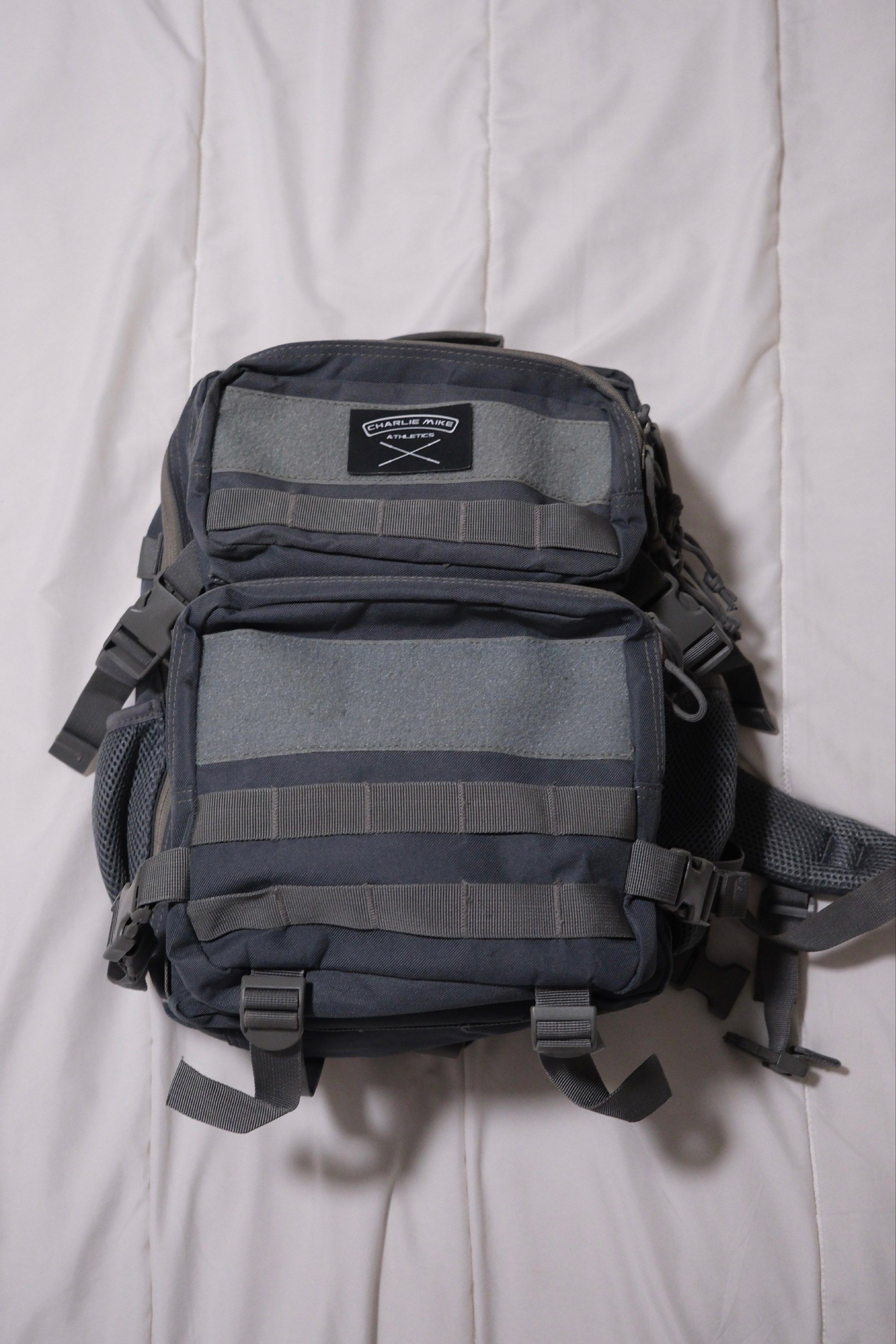 Charlie Mike Tactical Backpack - Steel Grey, Men's Fashion, Bags ...