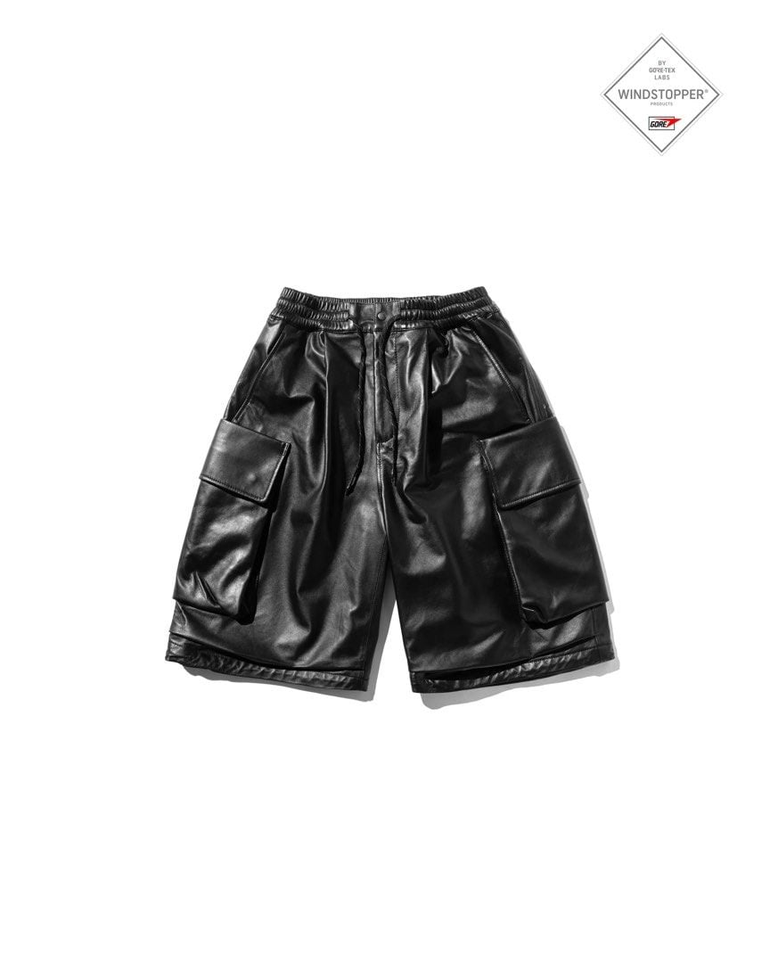 Clesste leather city military half pants 羊皮褲, 男裝, 褲＆半截裙