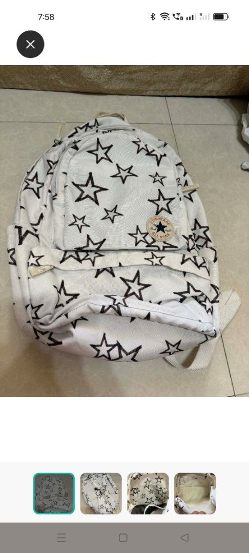 Converse backpack (Category: Backpacks) located in Agdangan. Submitted by shopnstyle21 (Listing ID 1419391050, Image 1). Description: auth converse backpack 16L seldom used delivery via lalamove .