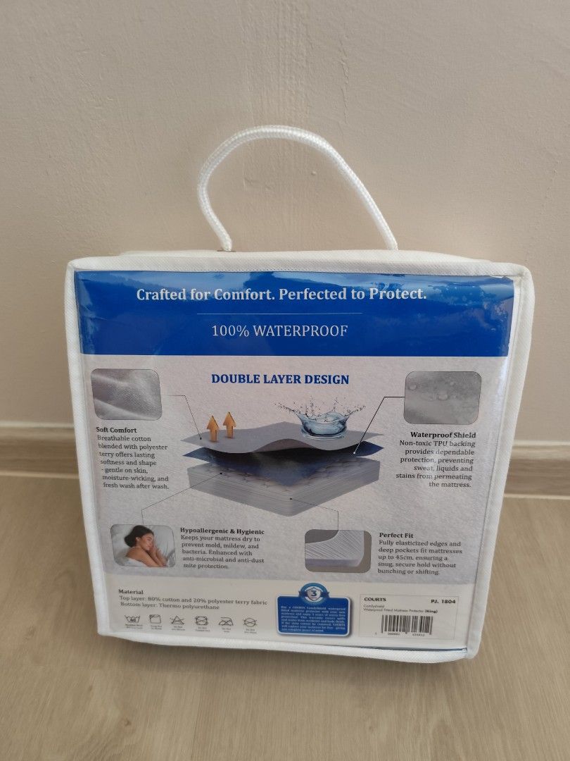 Courts Comfyshield Waterproof Fitted Mattress Protector445597737205125121