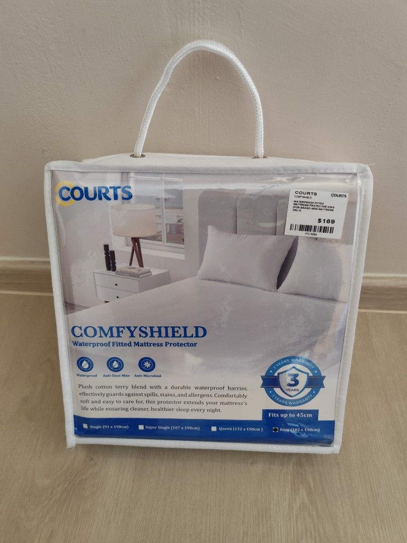 Courts Comfyshield Waterproof Fitted Mattress Protector