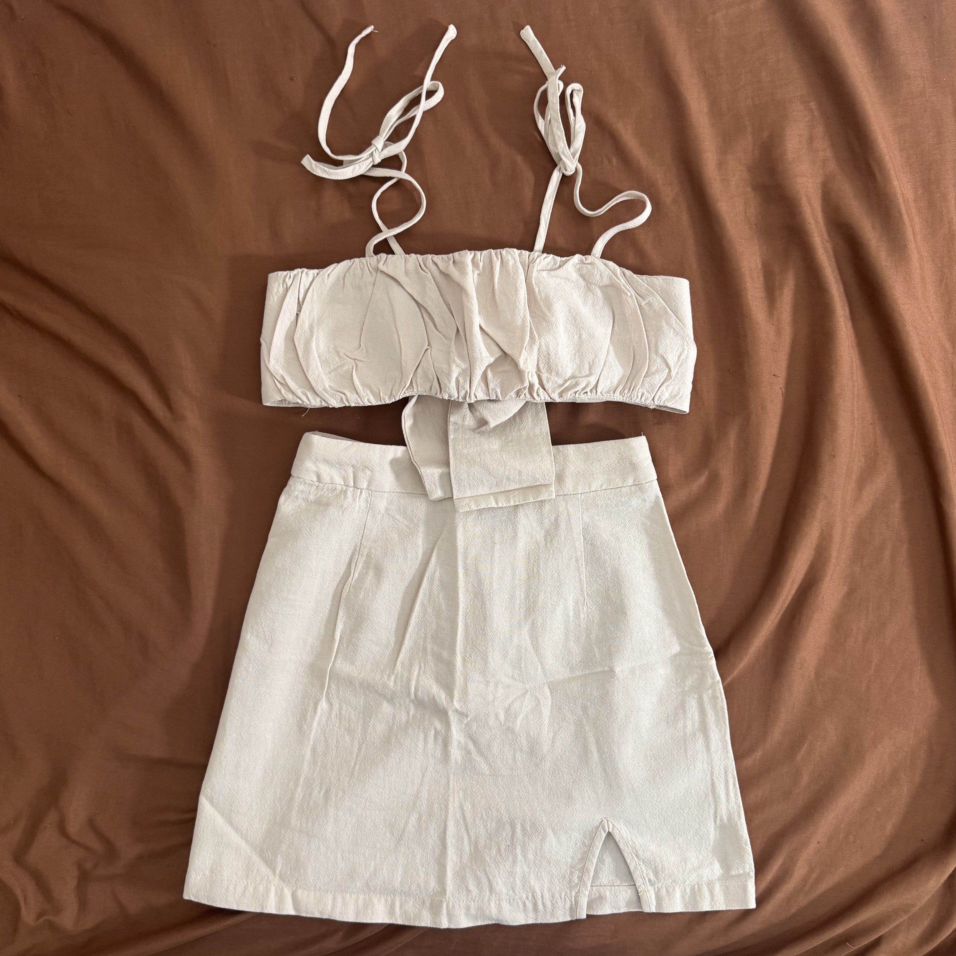 cream shein coords (Category: Bikinis & Swimsuits) located in Quezon City. Submitted by va_v2 (Listing ID 1419497382, Image 1). Description: cream shein coords (s) 🏷️ 400.