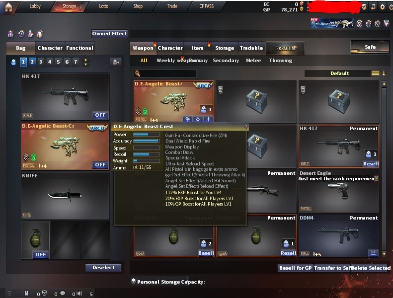 CrossFire PH Fresh Account with D.E. Angelic Beast-Crest Infinity VIP (Category: Game Gift Cards & Accounts) located in San Pedro. Submitted by zhenryuu (Listing ID 1419547333, Image 3). Description: Account Type: STOVE/Crossfire PH. Email Status: Email is changeable immediately upon login via the STOVE My Info page. Security Info: Registered with random info (lost Q&A/Birthdate). Ownership Transfer Strategy: The account currently has 0 eCoin his