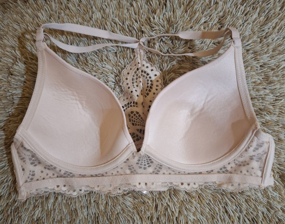 Danskin Floral Embroidered Bra 36B (Category: Undergarments & Loungewear) located in Rizal. Submitted by kline13 (Listing ID 1419426925, Image 3). Description: Danskin bra features a beautiful floral embroidery design. It has a racerback style with a lace back and underbust band. The bra is a soft pink color. The size is 36B. It has a hook and eye closure at the back..