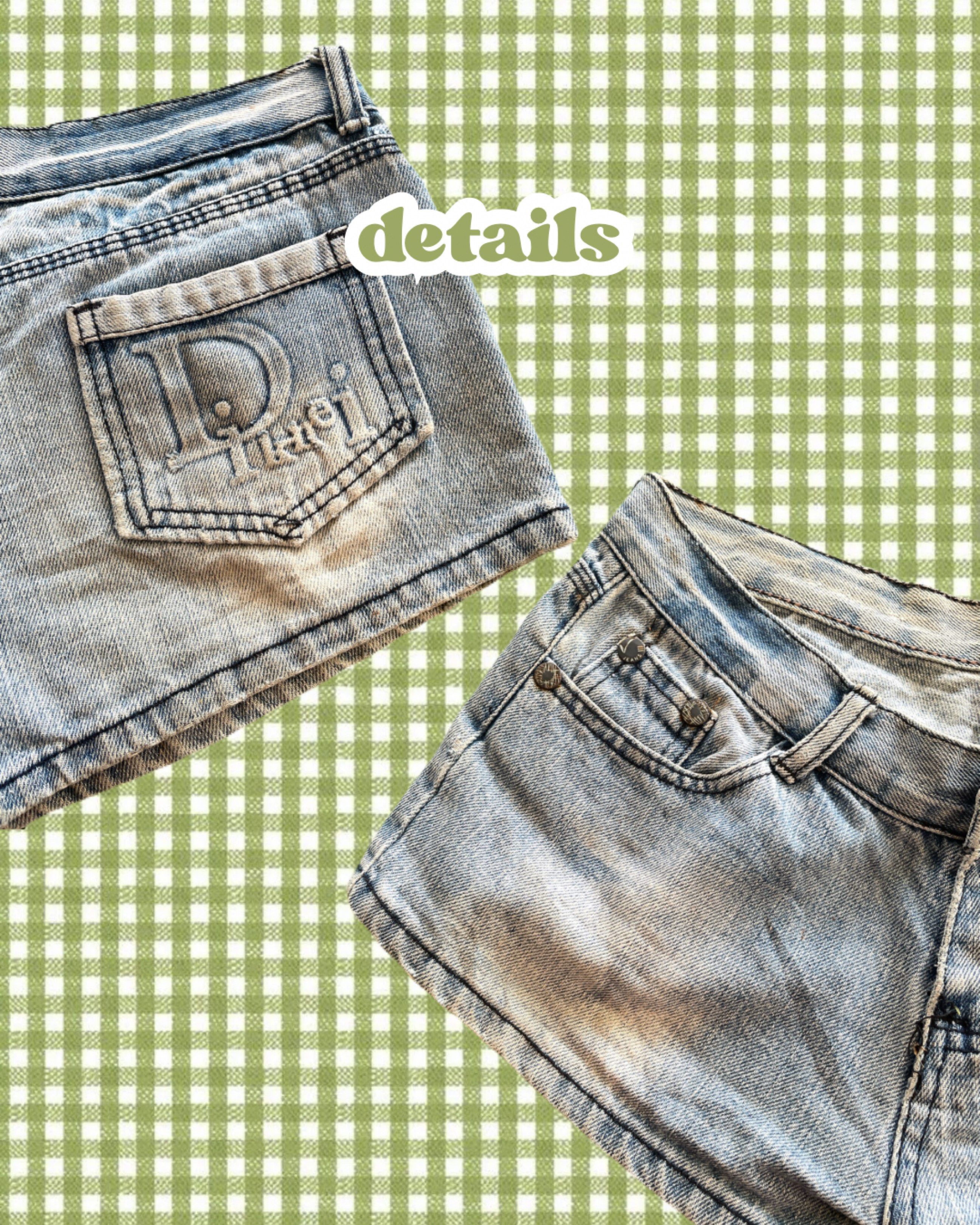 vintage y2k tops and denim short bundle (Category: Sets or Coordinates) located in Mabalacat. Submitted by r__3ft (Listing ID 1419437882, Image 3). Description: ── code: LA ♡ 𝓶𝓲𝓷𝓮: ₱130 ♡ 𝓵𝓸𝓬𝓴 (𝓪𝓾): ₱150 reminders — accessories not included (unless stated) — preloved pieces, please manage expectations | there may be flaws unnoticed by r3 — all items need washing — freebie for 2+ orders ♡ | free shipping for 10+ orders ˎˊ˗ — read rules &