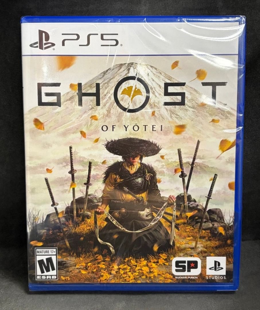 Ghost of Yotei - PS5 (Category: PlayStation) located in Cavite. Submitted by migspan (Listing ID 1419409785, Image 1). Description: Ghost of Yotei for PlayStation 5. Features intense violence, blood and gore, and drug references. Includes enhanced features for PS5. Developed by Sucker Punch Productions. The game is rated M for Mature 17+. Includes a Blu-ray disc..