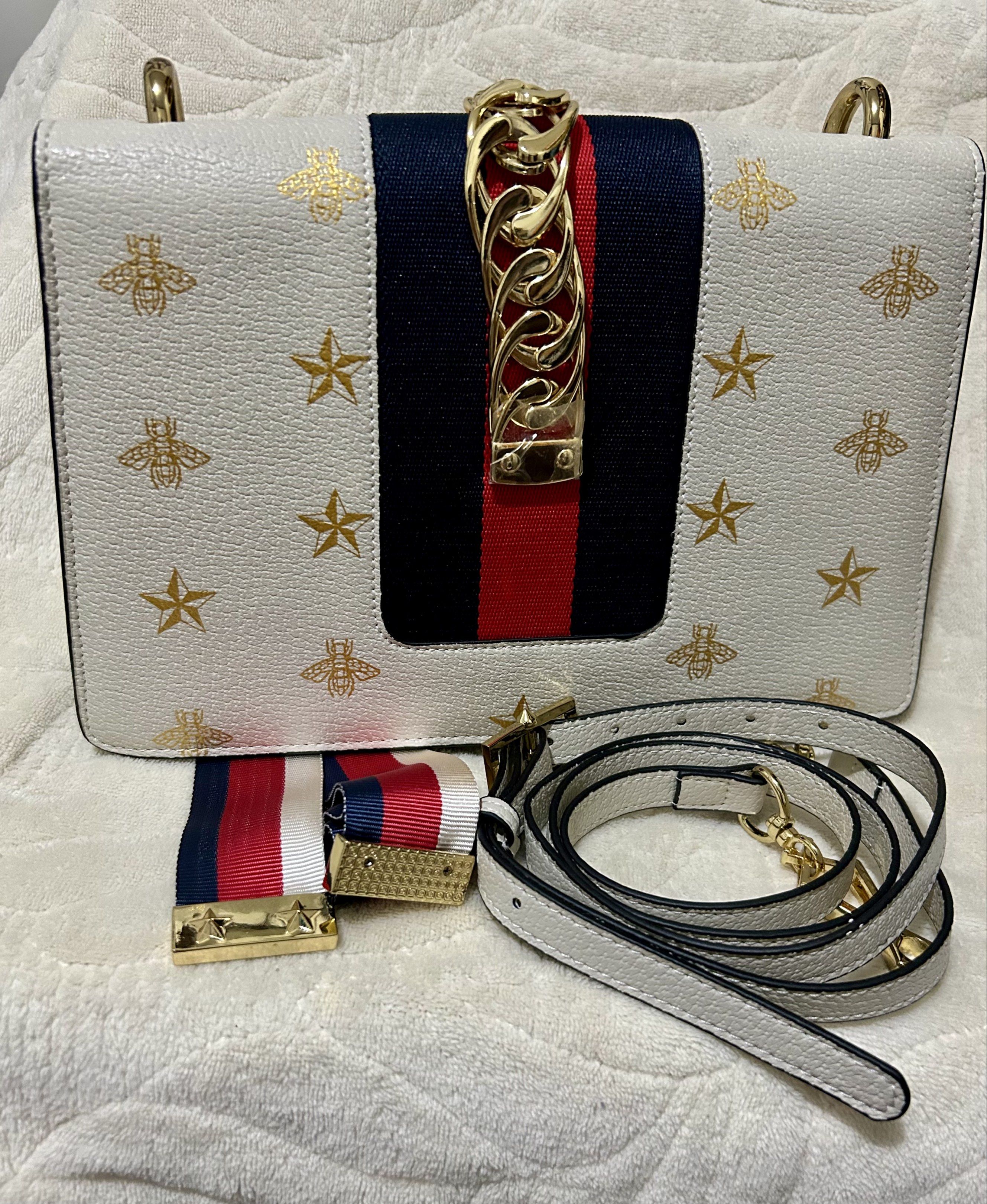Gucci Small Shoulder Bag (Category: Luxury Bags & Wallets) located in Antipolo. Submitted by findsby0126 (Listing ID 1419483761, Image 2). Description: Sylvie bee star Shoulder Bag Actual photo posted Pm for details and more photos.