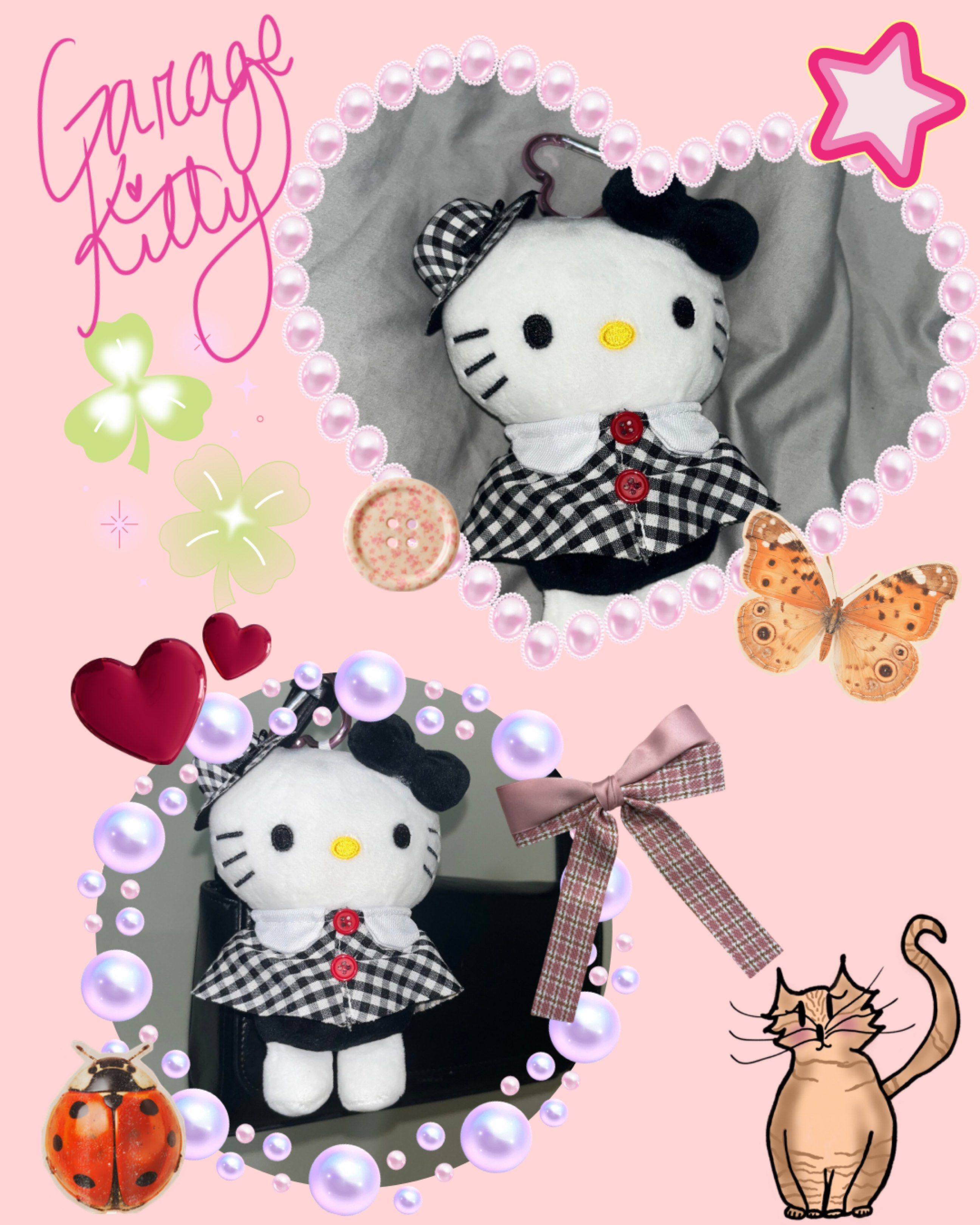 Hello Kitty Gingham Plush Keychain (Category: Plushies & Soft Toys) located in Makati City. Submitted by hellogaragekitty (Listing ID 1419573048, Image 1). Description: Reminders! ~ this item is handmade with mix of new and recycled products (specifically beads and trinkets) please set expectations accordingly 🧚🏼‍♀️ ~ color and material might differ on actual due to lighting and etc., rest assured what you see on the picture is what you get 🦋�