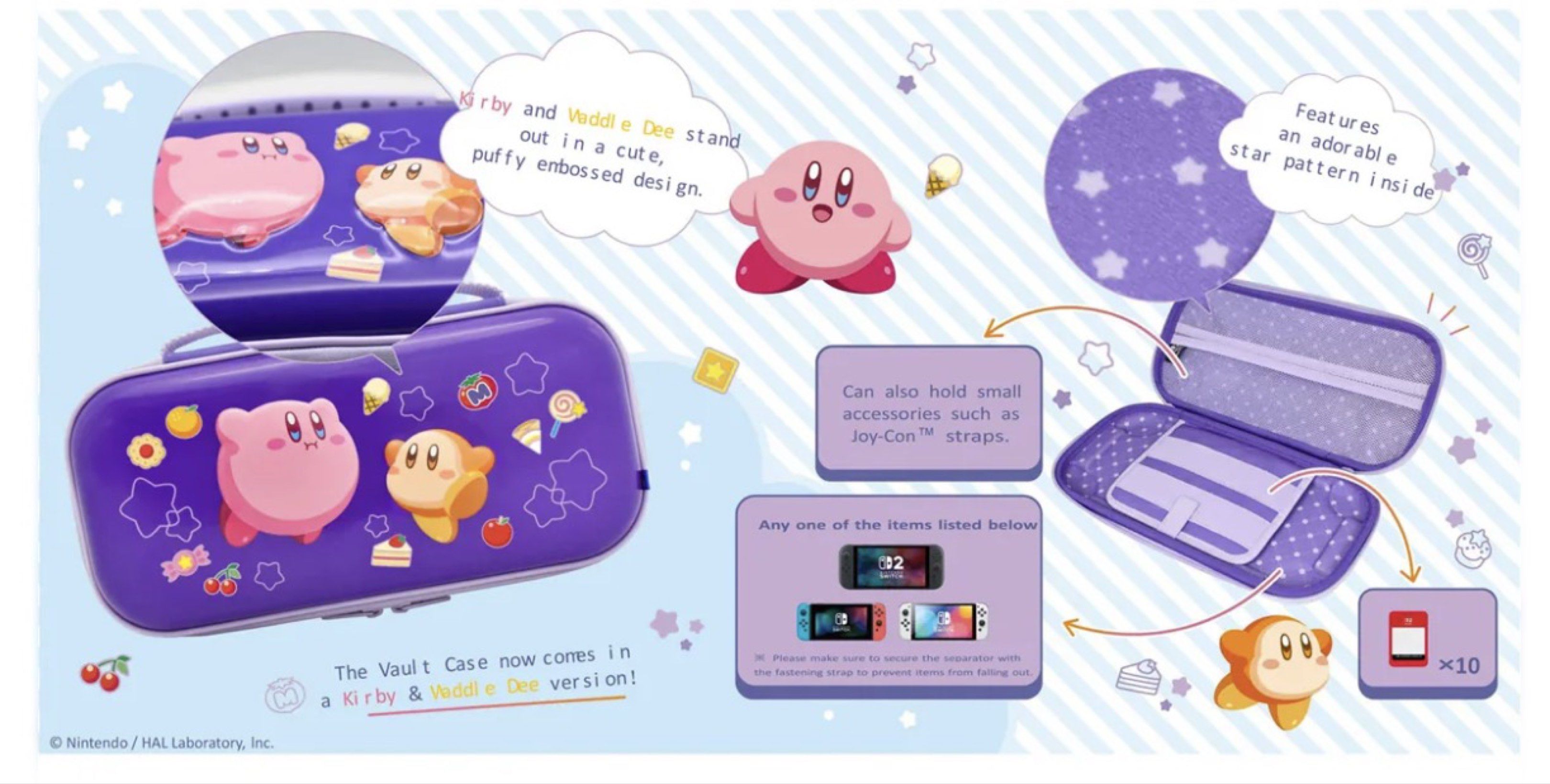 Hori Vault Case for Nintendo Switch 2 (Kirby & Waddle Dee) (Category: Cases & Covers) located in Quezon City. Submitted by clostitchotaku100 (Listing ID 1419401340, Image 2). Description: For switch 2.