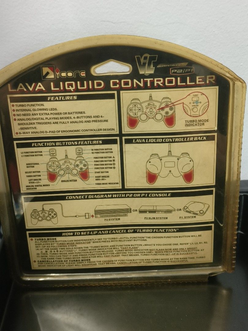 iCore Lava Liquid Controller for PS1/PS2 (Category: Controllers) located in Manila. Submitted by bigtym.picker (Listing ID 1419414888, Image 2). Description: FOR SALE!!! RARE VINTAGE BRAND NEW SEALED iCORE LAVA LIQUID CONTROLLER (PS1 OR PS2) Price - 1000 PESOS ONLY PLS SEE PIC FOR DETAILS. Selling all items AS IS PLS. manage your Expectation We accept shipping nationwide Meetup - BACOOR or near MOA #vintagefinds #luxury #vintageeyewear #sylberthr