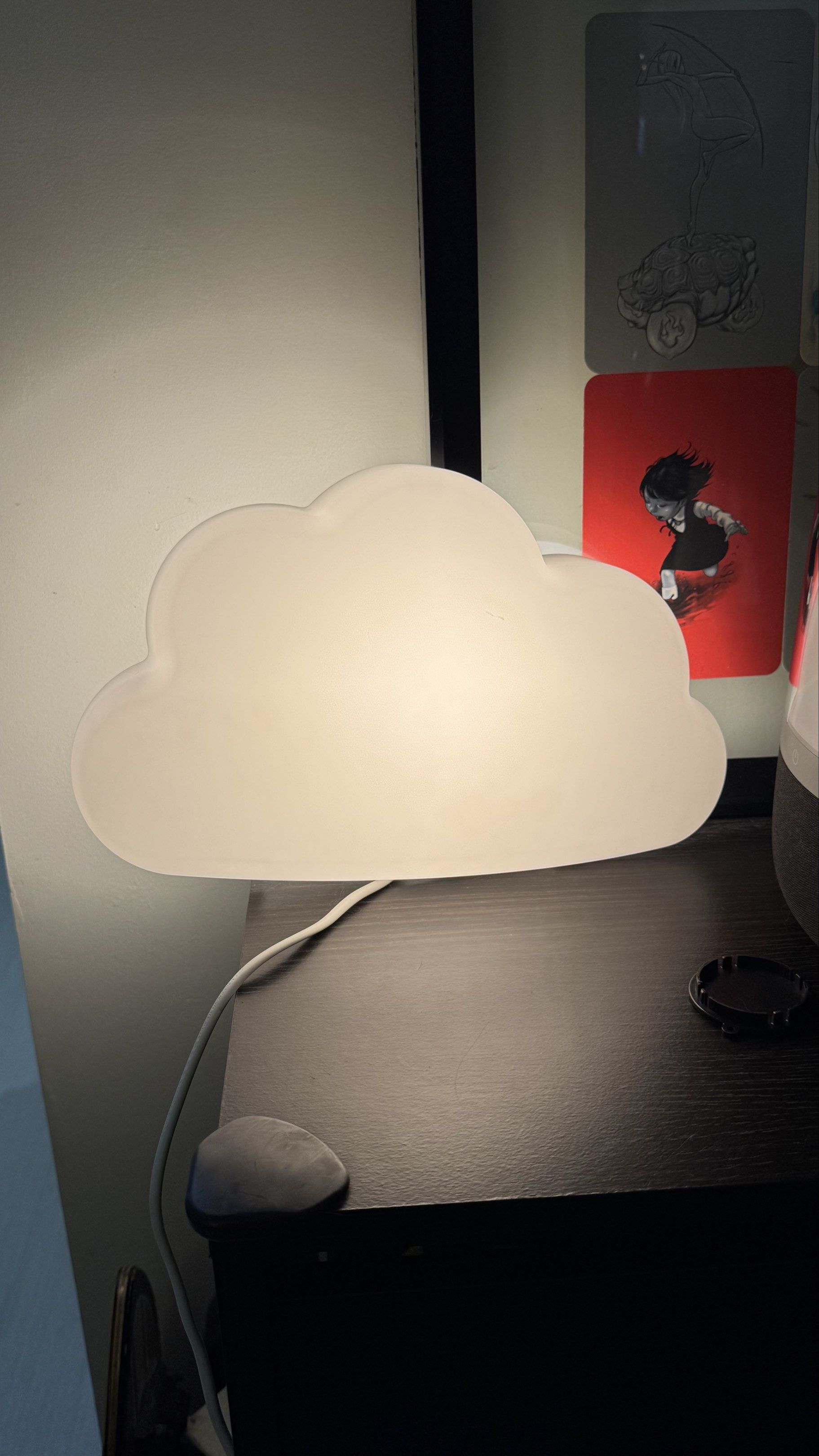 IKEA Cloud lamp/ UPPLYST LED wall lamp, cloud white (Category: Lighting) located in Pasig City. Submitted by meizster (Listing ID 1419476049, Image 2). Description: Never used we only tested it then put it away, its too bright for our small room -Cloud-shaped night lamp - Provides a soft, warm glow - Simple design with a white finish - Corded power source - In good working condition - Ideal for children's rooms or decorative use Mores details her