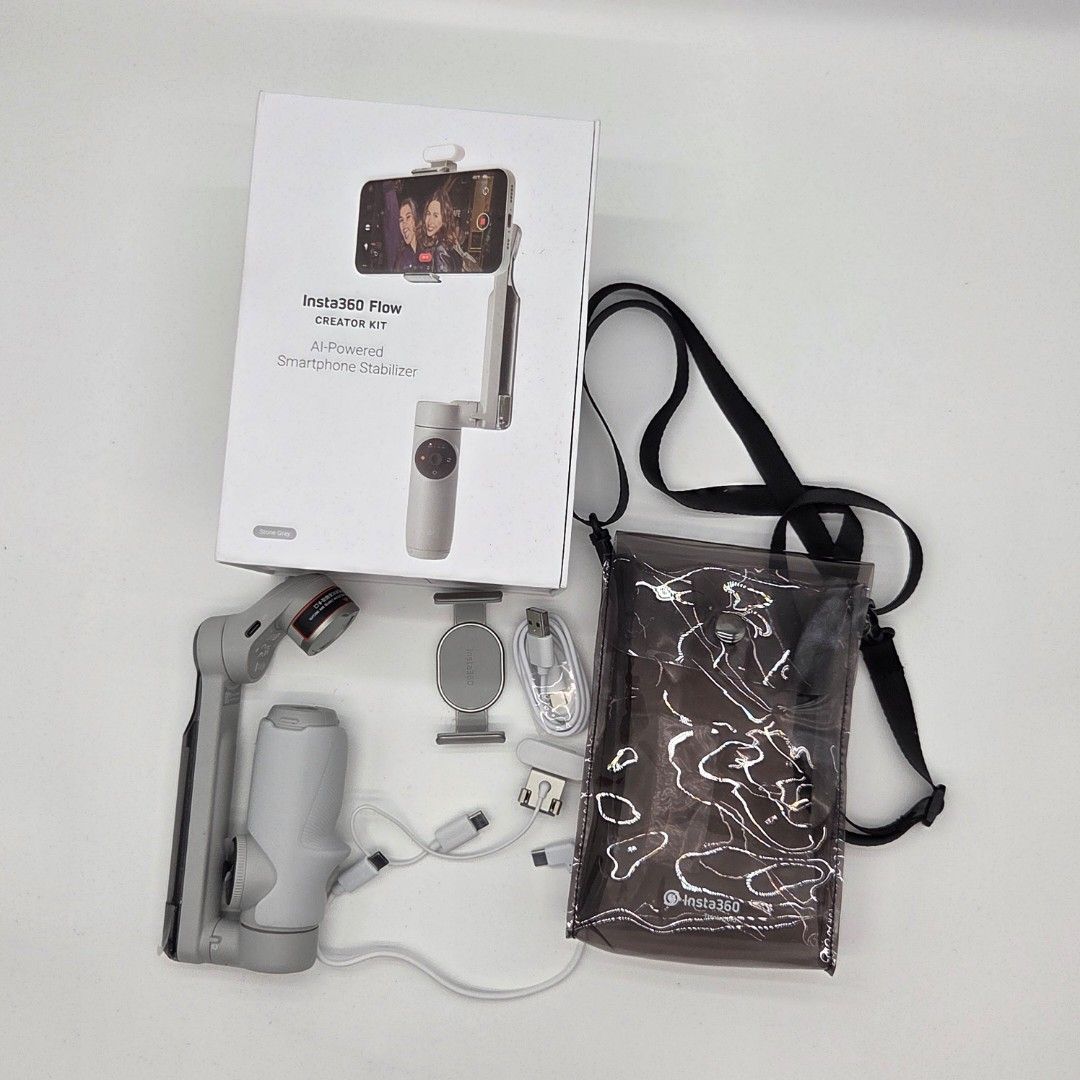Insta360 Flow AI-Powered Smartphone Stabilizer Kit (Category: Gimbals & Stabilizers ) located in Pasig City. Submitted by rctaneo24 (Listing ID 1419393397, Image 1). Description: Selling my Insta360 Flow Creator Kit – AI-Powered Smartphone Stabilizer. Used only TWICE – still like new condition. No issues, smooth motor, all buttons and features working perfectly. RFS: No longer in use / decluttering gear. Item Details Model: Insta360 Flow – Creato