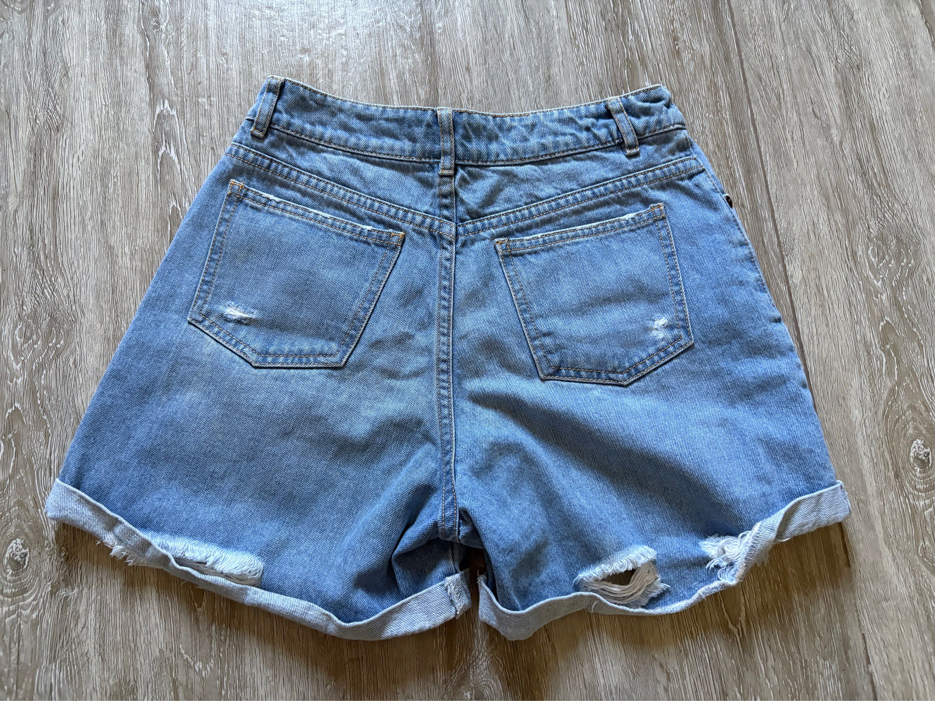 Just G Denim Shorts (Category: Shorts) located in Antipolo. Submitted by athsix (Listing ID 1419467363, Image 2). Description: - light blue denim shorts - 12.5 inches width, size 1 on tag - super high qual! used a bunch of times but still in great condition.