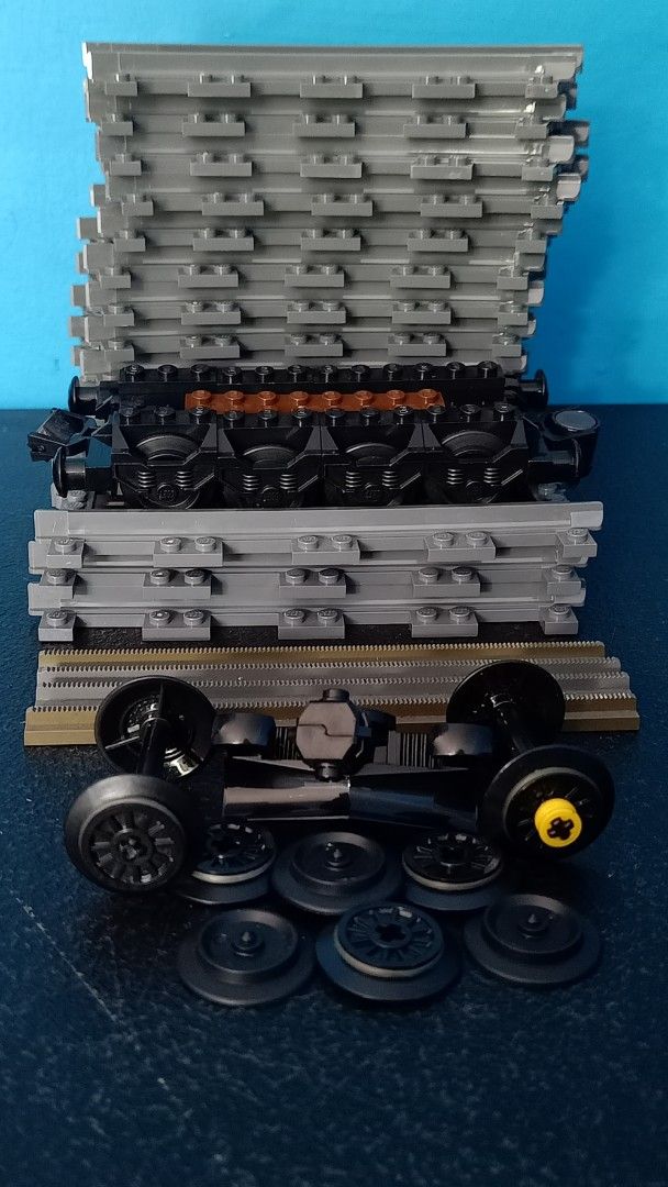 LEGO Train Parts - Wheels, Tracks, and Bricks (Category: Lego & Building Sets) located in Sorsogon. Submitted by divs4joy (Listing ID 1419407919, Image 1). Description: Lego train tracks... 1385❌❌❌❌ 👉 13pcs curved; 3pcs straight 👉 as it is; WYSIWYG. 👉 see other photos for details..