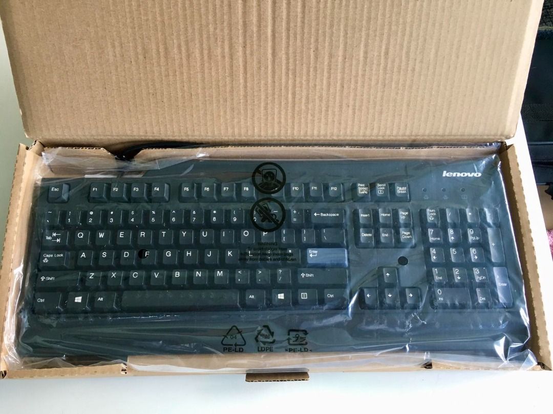 Lenovo Preferred Pro USB Keyboard 73P5220 (Category: Computer Keyboard) located in Paranaque City. Submitted by subriocomputertrading (Listing ID 1419511566, Image 2). Description: •Quiet 104-key full-size layout (includes three Windows keys) •Three levels of keyboard tilt •Common Windows shortcuts are highlighted on key skirts helps improve productivity •USB-attach •Keyboard USB cable length: 2.0 m (6.56 feet) •Choice of multiple keyboard langua