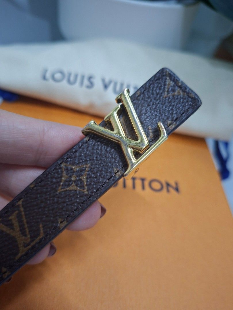 Louis Vuitton Monogram Belt Reversible (Category: Luxury Accessories) located in Paranaque City. Submitted by michelvee23 (Listing ID 1419518253, Image 2). Description: - Authentic Louis Vuitton belt - Iconic Monogram pattern - Gold-tone LV buckle - Includes original box and dust bag - Classic accessory.