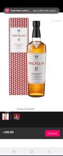 Macallan Double Cask 12 Year Old, American & European Oak Sherry Cask, 40% whisky bottle