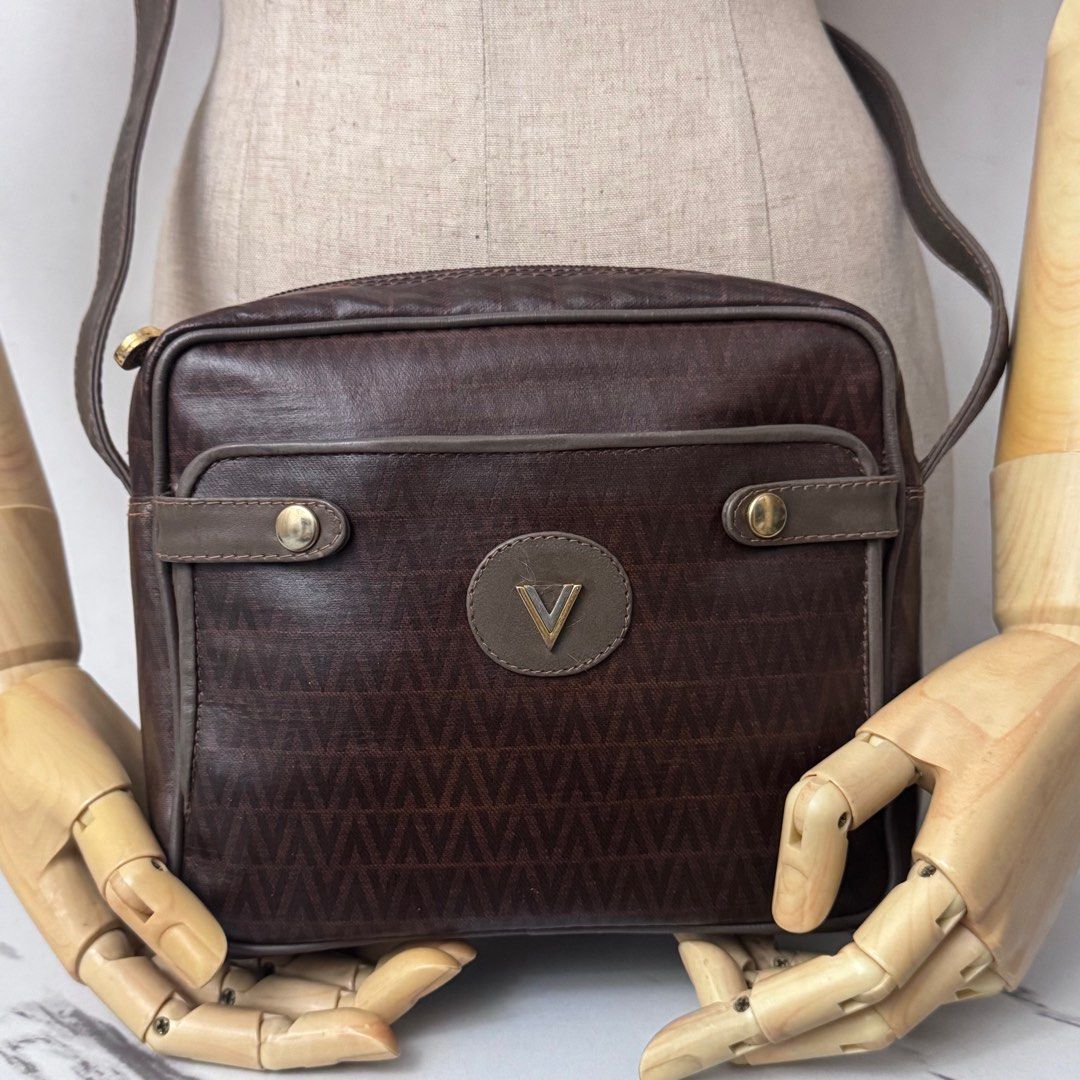 Mario Valentino mini sling bag (Category: Luxury Bags & Wallets) located in Rizal. Submitted by houseofbell (Listing ID 1419490536, Image 3). Description: Excellent condition No flaws 8x8.5 inches.