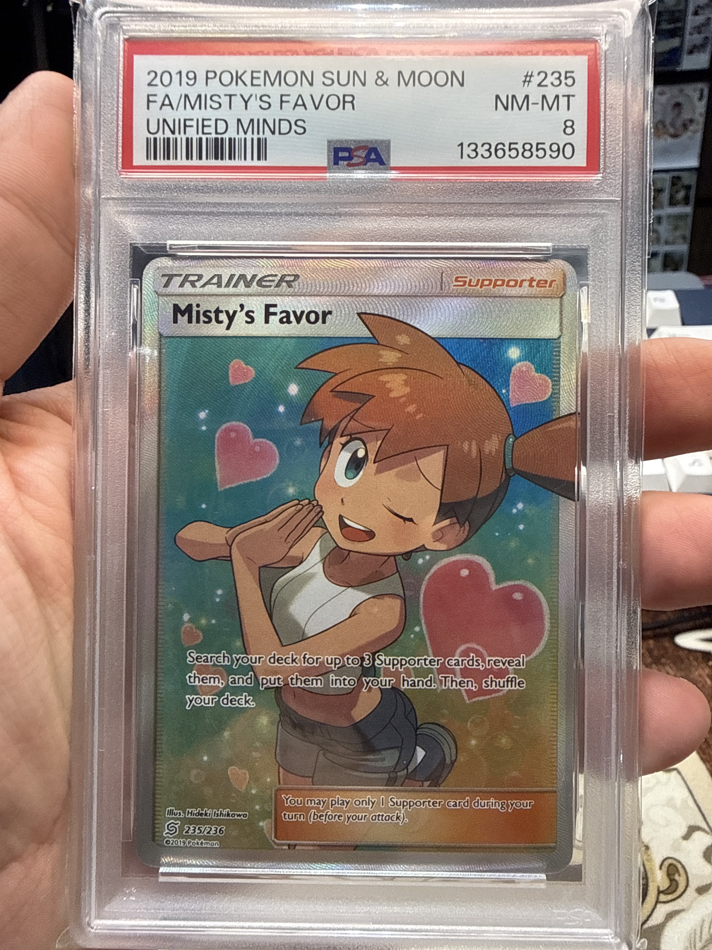 Misty's Favor FA Pokemon Card PSA 8, Hobbies & Toys, Toys & Games on ...