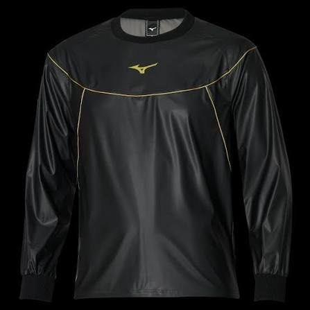 Mizuno sauna suit Black Tracksuit (Category: Activewear) located in Manila. Submitted by gariet (Listing ID 1419418428, Image 2). Description: - Black Mizuno tracksuit - Includes long-sleeved top and pants - Top features round neck and gold accents - Pants have matching gold accent and Mizuno logo - Made of lightweight, possibly water-resistant material - Pants include pockets GOOD FOR LOSING WEIGHT AND WARMER FOR SPORTS.