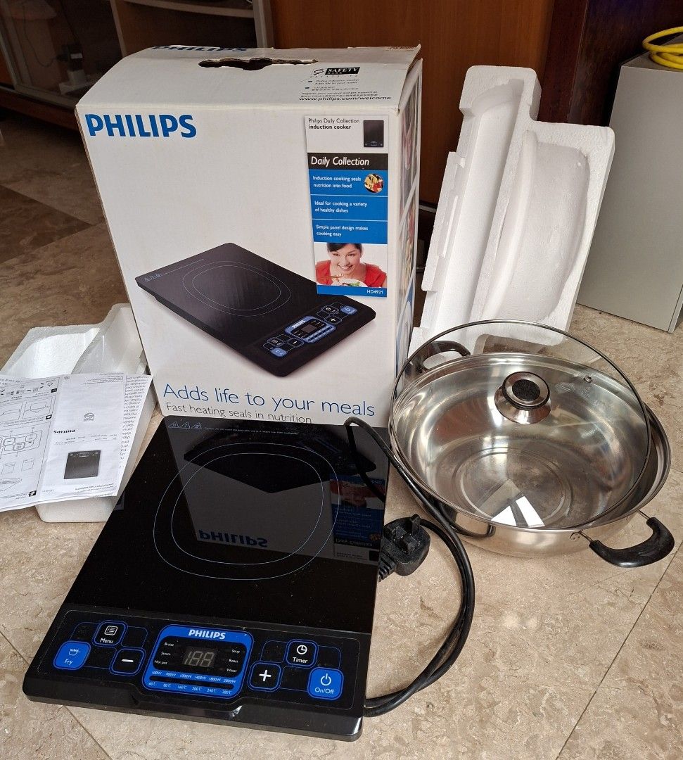 Philips Induction Cooker HD4921, TV &amp; Home Appliances, Kitchen ...